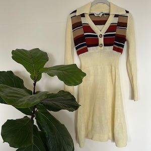 1970’s Long sleeve dress with collar